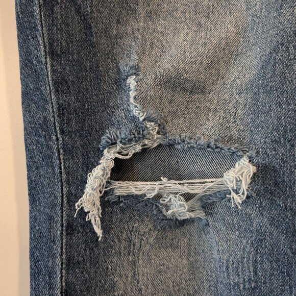 KanCan Jeans Size 28/28 High-Rise Paperbag Mom Ripped Distressed Cuffed Hem NWT - Picture 9 of 16